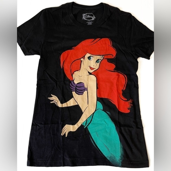 DISNEY The Little Mermaid Women’s Graphic Short Sleeve Top - Large - Picture 2 of 8